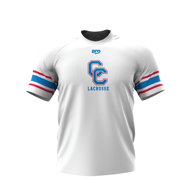 Picture of White Stripes Sublimated Shooting Shirt - Cherry Creek Lacrosse