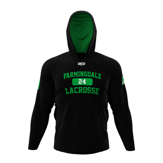 Picture of Black Sublimated Hooded Sweatshirt - Farmingdale