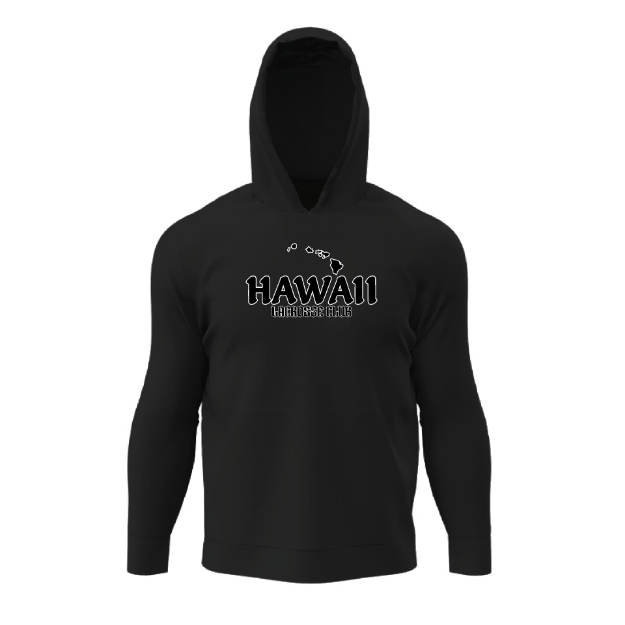 Picture of Black Cotton Hooded Sweatshirt - Hawaii LC