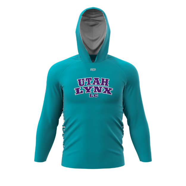 Picture of Long Sleeve Hooded Sun Shirt -Utah Lynx