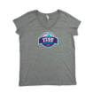 Picture of Women Vneck Tshirt (Ath Heather) - Utah Lynx