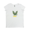 Picture of Women Vneck Tshirt (White) - Mission Trails