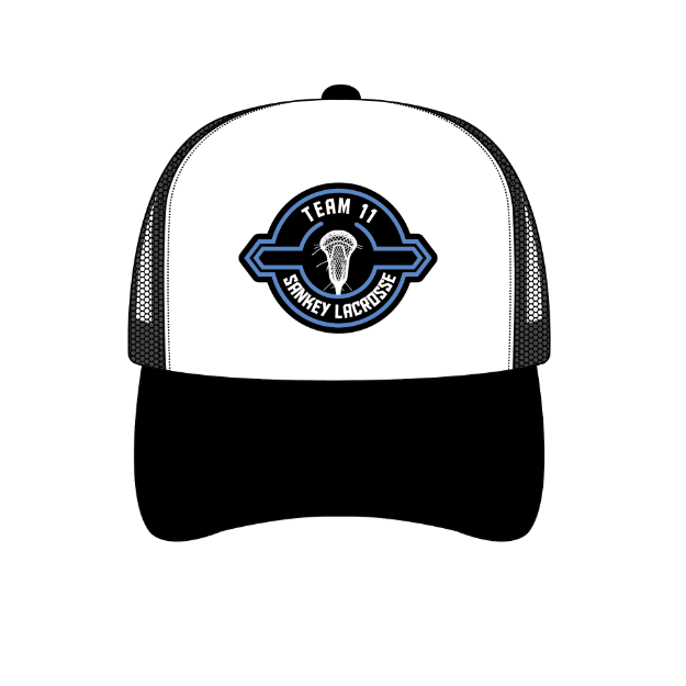 Picture of Mesh Snapback Hat - (White/Black)-Team 11