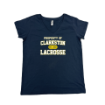 Picture of Women Vneck Tshirt (Navy)-Clarkston Lacrosse