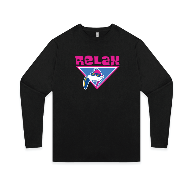 Picture of Long Sleeve Sleeve Tshirt (Black)-ReLAX