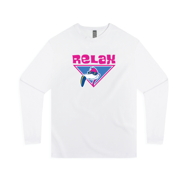 Picture of Long Sleeve Tshirt (White)-ReLAX