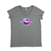 Picture of Women Vneck Tshirt (Ath Heather)-ReLAX