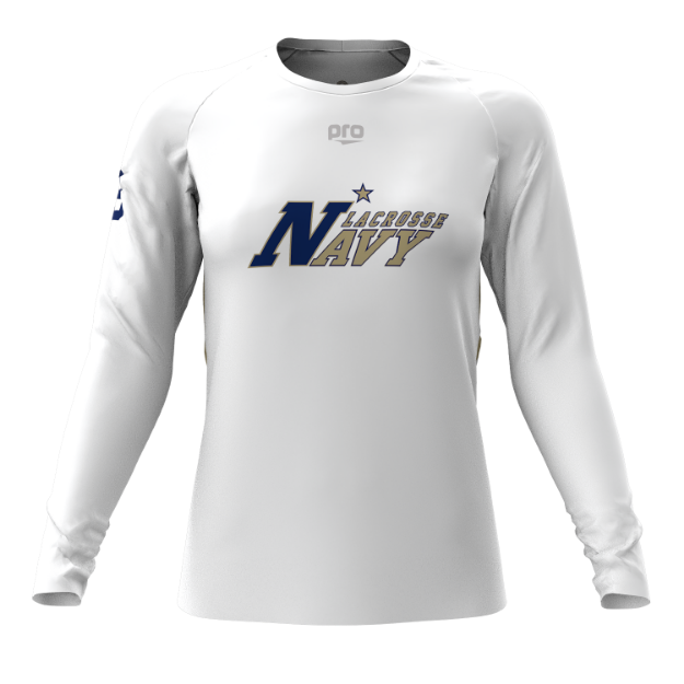 Picture of Women Long Sleeve Performance Shirt-Naval Academy Lacrosse