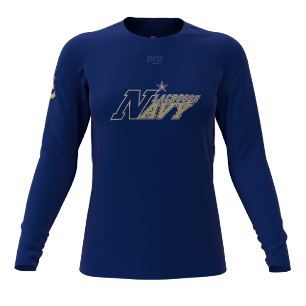 Picture of Women Long Sleeve Performance Shirt-Naval Academy Lacrosse