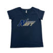 Picture of Women Vneck Tshirt (Navy)-Naval Academy Lacrosse