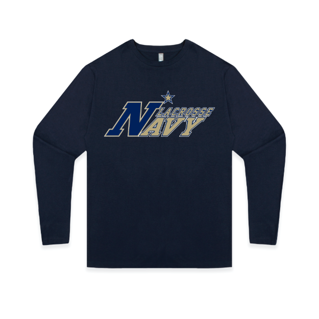 Picture of Long Sleeve Tshirt (Navy)-Naval Academy Lacrosse