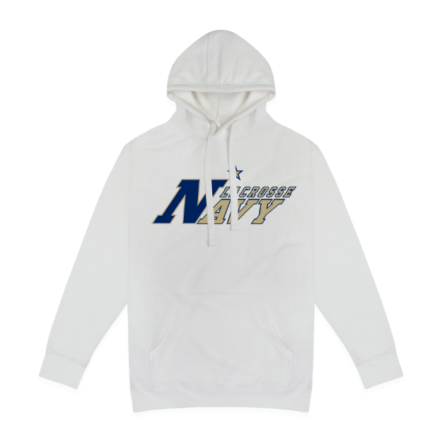 Picture of Pullover Fleece (White)-Naval Academy Lacrosse
