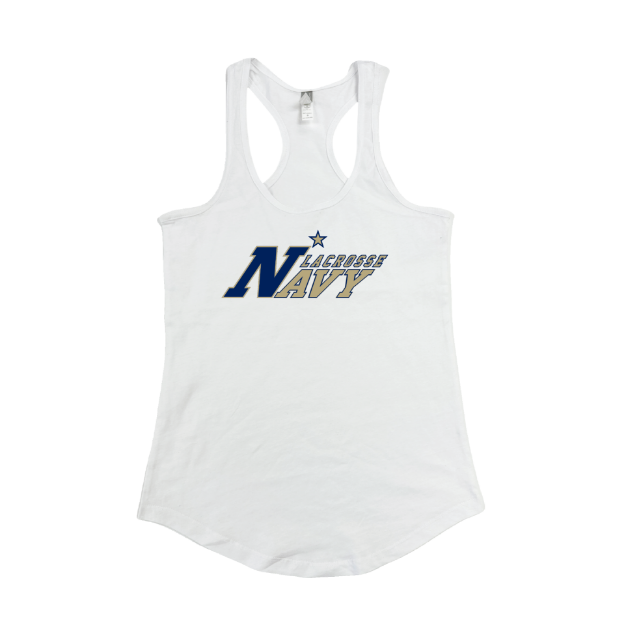 Picture of Women's Tank (White)-Naval Academy Lacrosse