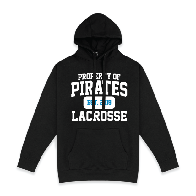 Picture of Pullover Fleece (Black)-Pirates Lacrosse