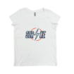 Picture of Women Vneck Tshirt (White)-Strike