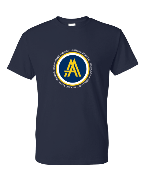 Picture of 2-Short Sleeve Tshirt (Navy)-Academy Camps