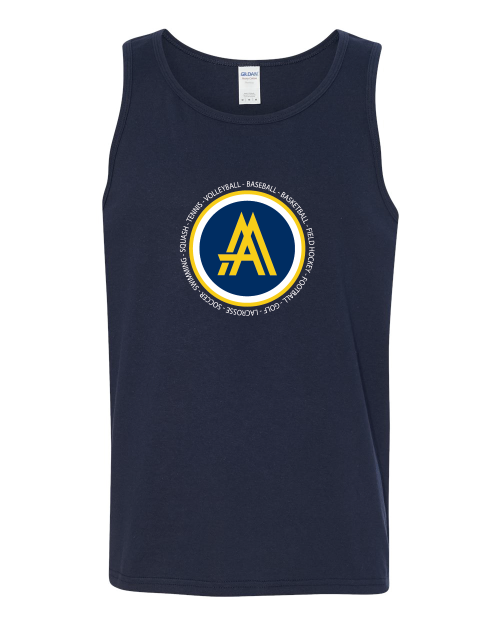 Picture of 2-Heavy Cotton™ Tank Top (Navy)-Academy Camps