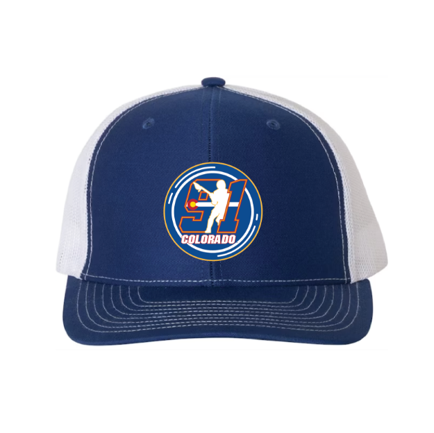 Picture of DTF-Mesh Snapback Hat - (Royal/White)-Team91 Colorado