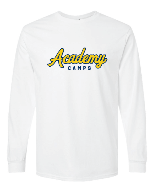 Picture of 9-Long Sleeve Sleeve Tshirt (White)-Academy Camps