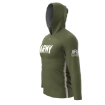 Picture of Long Sleeve Hooded Sun Shirt-ARMY
