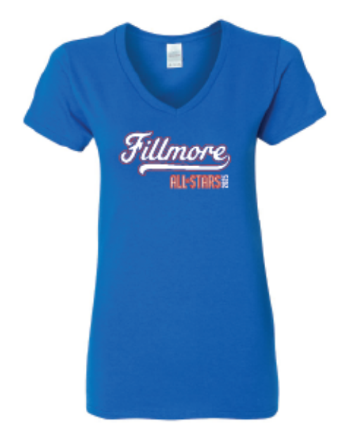 Picture of Roster Women Vneck Tshirt (Royal)