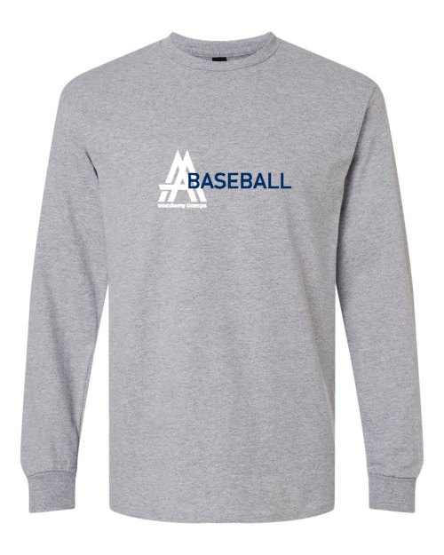 Picture of 7-Baseball Long Sleeve Sleeve Tshirt (Sport Grey)-Academy Camps