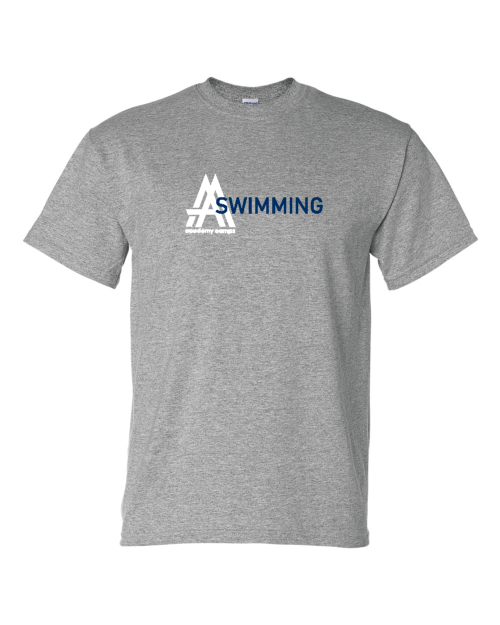 Picture of 7-Swimming-Short Sleeve Tshirt (Sport Grey)-Academy Camps