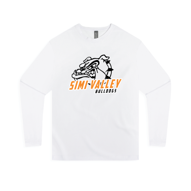 Picture of Long Sleeve Tshirt (White)-Simi Valley Football