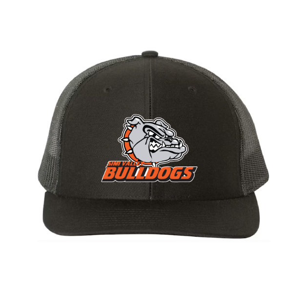 Picture of DTF-Mesh Snapback Hat - (Black/Black)-Simi Valley Football Coaches