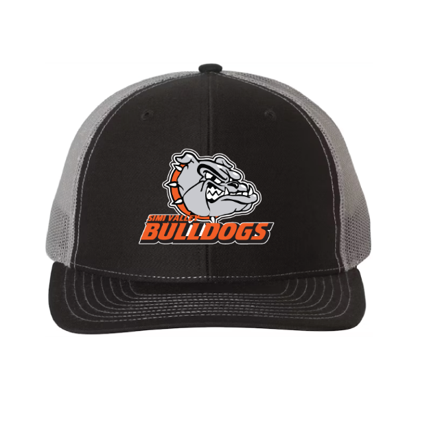Picture of DTF-Mesh Snapback Hat - (Black/Charcoal)-Simi Valley Football Coaches
