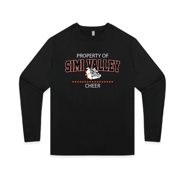 Picture of Long Sleeve Tshirt (Black)-Simi Valley Cheer
