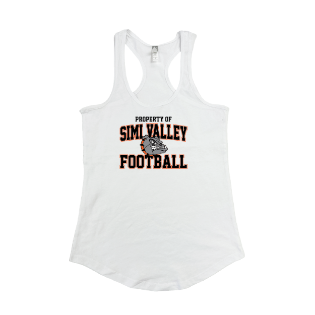 Picture of Women's Tank (White)-Simi Valley Football