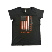 Picture of Women Vneck Tshirt (Black)-Simi Valley Football
