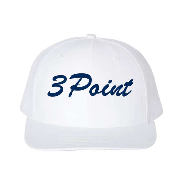 Picture of DTF-Mesh Snapback Hat - (White/White)-3POINT