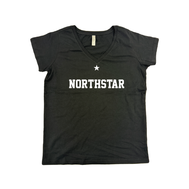 Picture of Women Vneck Tshirt (Black)-Northstar-BLACK