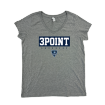 Picture of Women Vneck Tshirt (Ath Heather)-3POINT