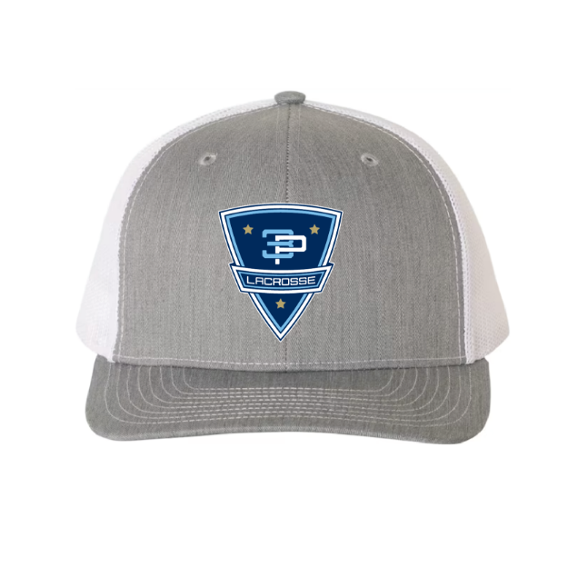 Picture of DTF-Mesh Snapback Hat - (Heather Gray/White)-3POINT