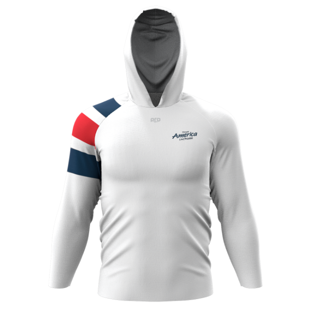 Picture of Long Sleeve Hooded Sun Shirt-Team America