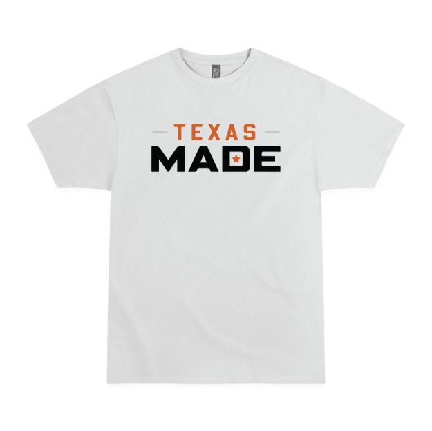 Picture of Short Sleeve Tshirt (White)-Texas made RETAIL