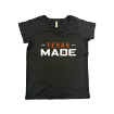 Picture of Women Vneck Tshirt (Black)-Texas made RETAIL