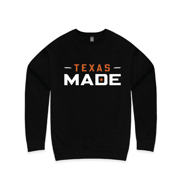 Picture of Crew Neck (Black)-Texas made RETAIL