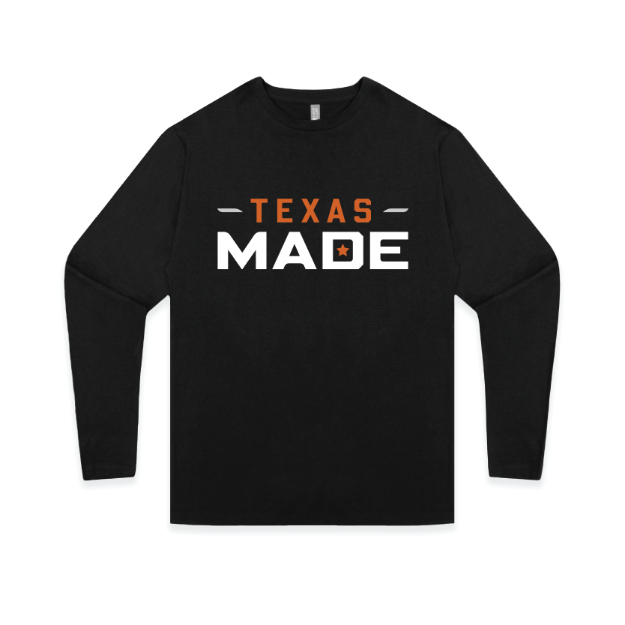 Picture of Long Sleeve Tshirt (Black)-Texas made RETAIL