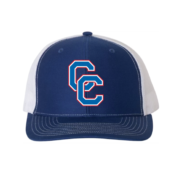 Picture of Mesh Snapback Hat - (Royal/White)-Cherry Creek Lacrosse