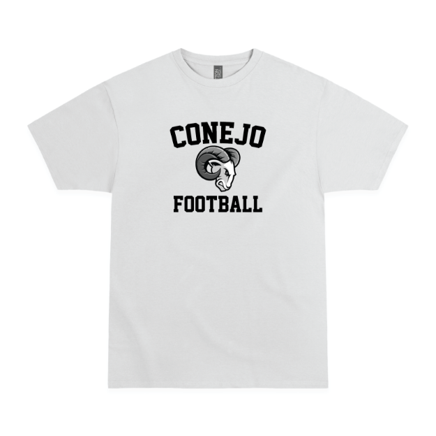 Picture of Short Sleeve Tshirt (White)-CONEJO RAMS FOOTBALL