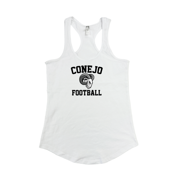 Picture of Women's Tank (White)-CONEJO RAMS FOOTBALL