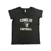 Picture of Women Vneck Tshirt (Black)-CONEJO RAMS FOOTBALL