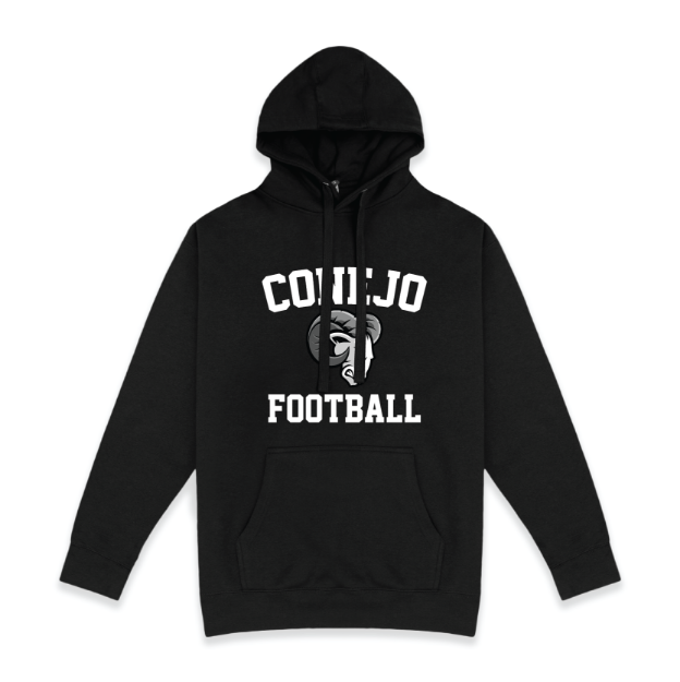 Picture of Pullover Fleece (Black)-CONEJO RAMS FOOTBALL