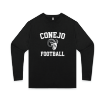 Picture of Long Sleeve Tshirt (Black)-CONEJO RAMS FOOTBALL