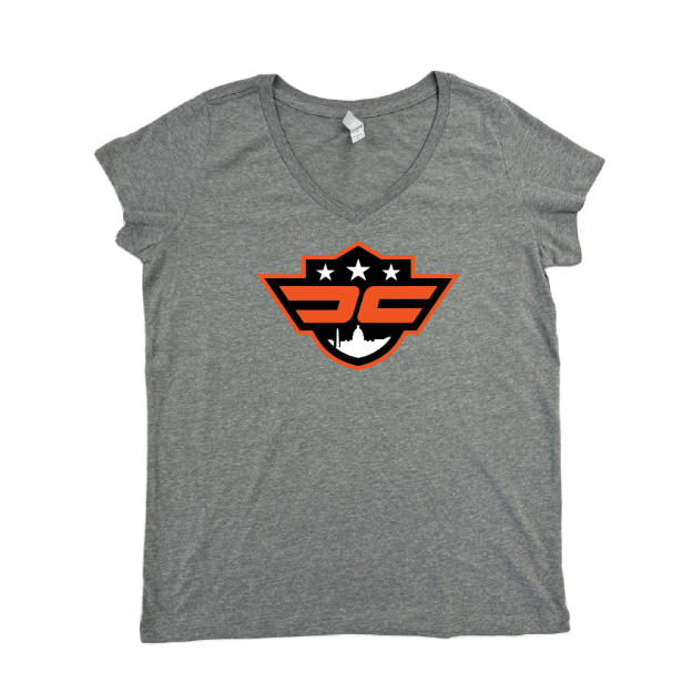 Picture of Women Vneck Tshirt (Ath Heather)-DC EXPRESS