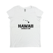 Picture of Women Vneck Tshirt (White)-HAWAII LACROSSE STORE